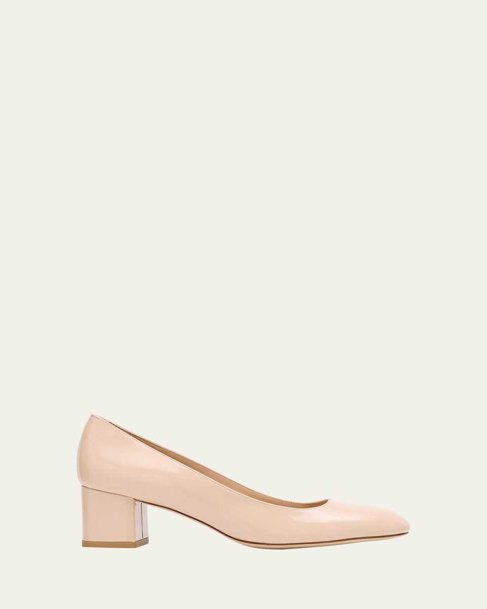 Maeve Patent Block-Heel Pumps